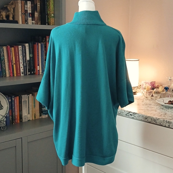 White House Black Market women's sweater shawl jacket size S/M - Picture 8 of 12